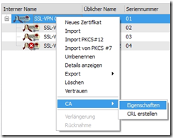 XCA - CRL erstellen