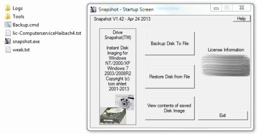 Drive SnapShot 1.50.0.1235 instal