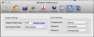 XRG - Weather Preferences